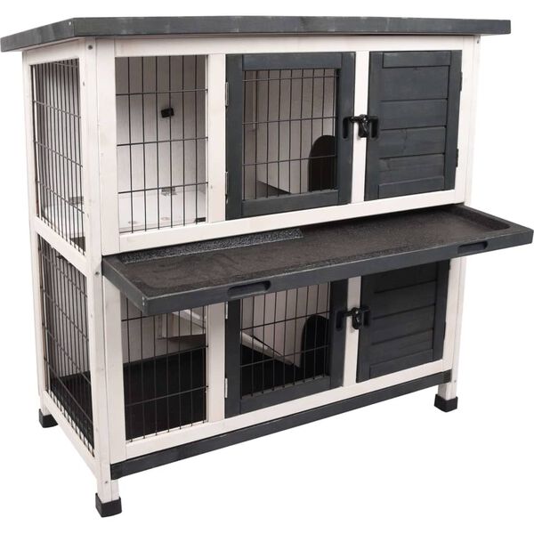 FLAMINGO Zajčnik Combi 1 rustikalen 100x50x102 cm