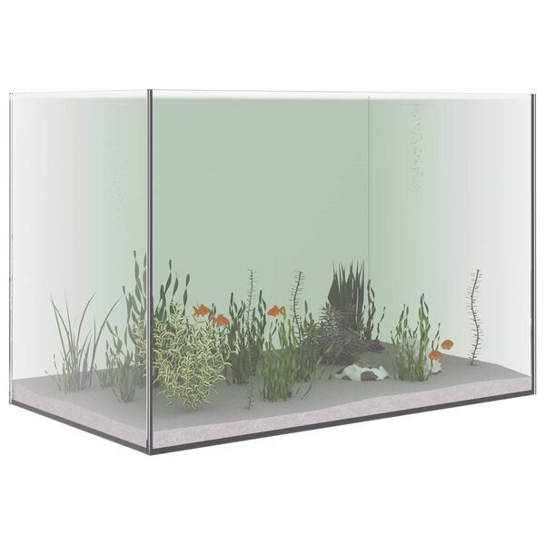 vidaXL Akvarij s shranjevanjem Transparentno 60 x 35 x 40 cm Steklo