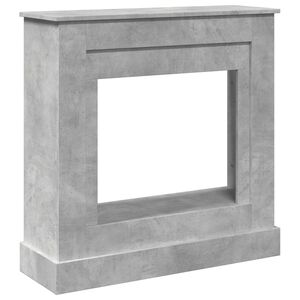 vidaXL Okvir za kamin betonsko siva 90x30x90 cm inženirski les