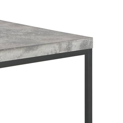 vidaXL Klubska mizica 75x75x38 cm betonski izgled