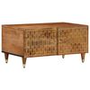 vidaXL Klubska mizica 80x50x40 cm trden mangov les