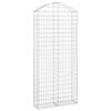 vidaXL Obokana gabonska ko&scaron;ara 100x30x220/240 cm pocinkano železo