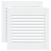 vidaXL Vrata za omarico z letvicami 2 kosa bela 39,5x39,4 cm borovina