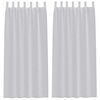 vidaXL Voile zavesa 2 pcs Svetlo siva 245 x 140 cm Poliester