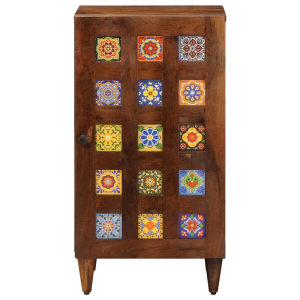 vidaXL Strani &scaron;al z vrati Oreh 40 x 33 x 75 cm Masiven les manga