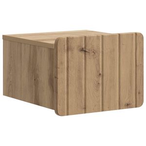 vidaXL Stenski nočni omarici Artisan hrast 33 x 34,5 x 24 cm
