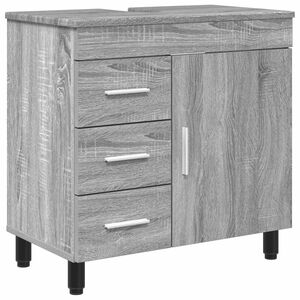 vidaXL Kopalni&scaron;ka enota Siva Sonoma 60 x 35 x 60 cm Inženirski les