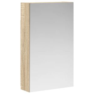 vidaXL Kopalni&scaron;ka ogledalna omara Sonoma hrast 30 x 10,5 x 50 cm