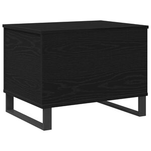 vidaXL Klubska miza Črni hrast 60 x 44,5 x 45 cm