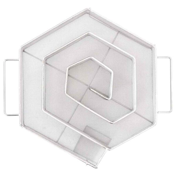 vidaXL Generator hladnega dima 6-stranski 22,5 cm nerjaveče jeklo