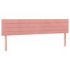 vidaXL Box spring postelja z vzmetnico roza 120x190 cm žamet