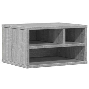 vidaXL Stojalo za tiskalnik siva sonoma 40x32x22,5 cm inženirski les