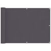 vidaXL Balkonsko Platno Oksford Tekstil 90x600 cm Antracitno
