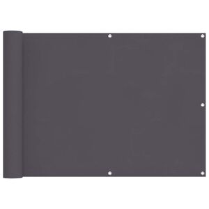 vidaXL Balkonsko Platno Oksford Tekstil 90x600 cm Antracitno