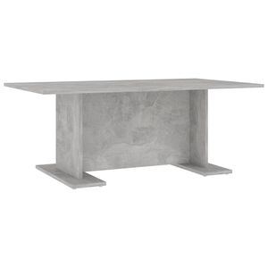 vidaXL Klubska mizica betonsko siva 103,5x60x40 cm iverna plo&scaron;ča
