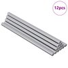 vidaXL Navojne palice 12 pcs srebrna M6 x 120 mm Kovina