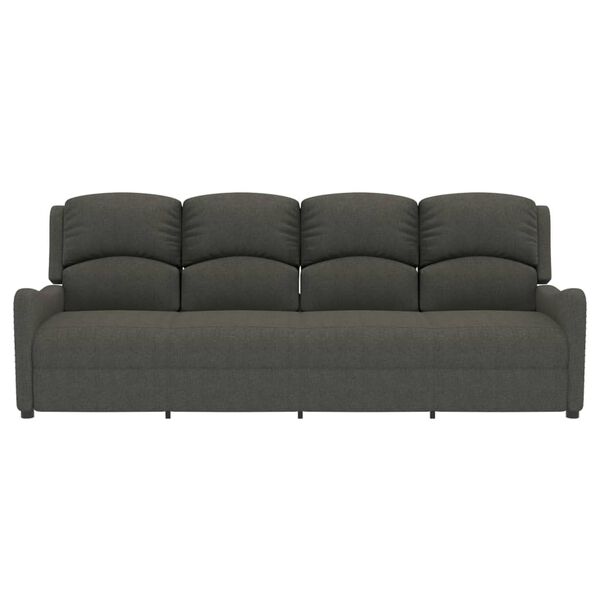 vidaXL Masažni &scaron;tirised temno sivo blago