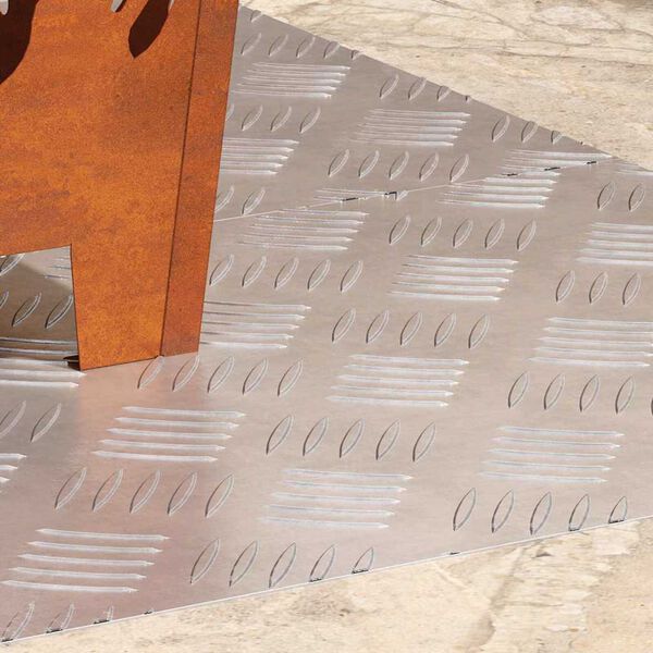 vidaXL Stopnice Pravokotna 2 pcs srebrna 90 x 40 cm Aluminij