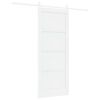 vidaXL Drsna vrata ORKDAL Bela 83 x 202 cm Trdna borovina