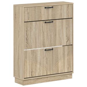 vidaXL Omara za čevlje HOORN 78 x 24 x 100 cm Inženirski les