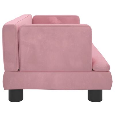 vidaXL Pasja postelja roza 60x40x30 cm žamet