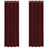 vidaXL Zatemnitvene zavese 2 pcs Vinorodna rdeča 140 x 225 cm Žamet