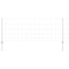 vidaXL Ograja s stebrom srebrna 0,8 x 25 m Jeklo