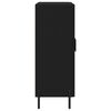 vidaXL Komoda črna 69,5x34x90 cm inženirski les