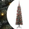 vidaXL Umestno božično drevo Zelena 150 cm PVC, plastika in jeklo