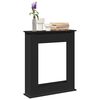 vidaXL Okvir za kamin črn 75x20x87,5 cm inženirski les