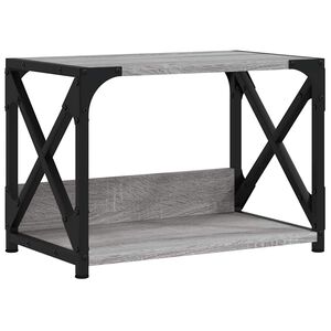 vidaXL Stojalo za tiskalnik siva sonoma 44x26x31,5 cm inženirski les