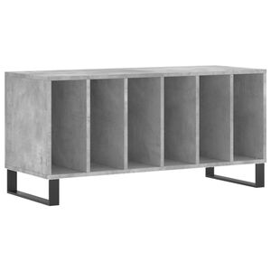 vidaXL Omarica za gramofonske plo&scaron;če betonsko siva 100x38x48 cm les