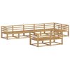 vidaXL Zunanja garnitura za sedenje 8 pcs Bela 404 x 166,5 x 73 cm