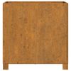 vidaXL Cvetlično korito z nogami zarjavelo 50x50x50 cm corten jeklo