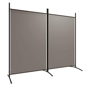vidaXL Paravan 2-delni antracit 175x180 cm blago