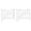 vidaXL Pokrovi za radiatorje 2 kosa beli 112x19x81,5 cm mediapan