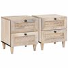 vidaXL Nočna omarica 2 kos Bela 40 x 33 x 46 cm Inženirski les