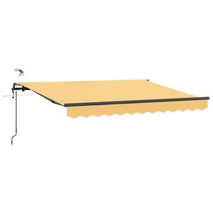 vidaXL Vlečna tenda Pe&scaron;čena 350 x 250 cm Poliester