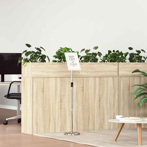 vidaXL Razstave na sejmih srebrna 25 x 25 x 125 cm Aluminij