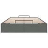 vidaXL Otomanski posteljni okvir brez vzmetnice siv 120x200 cm blago
