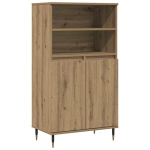 vidaXL Visoka omara artisan hrast 60x36x110 cm inženirski les
