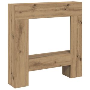 vidaXL Okvir za kamin artisan hrast 81x18x82 cm inženirski les