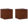 vidaXL Stojalo za rastline 2 pcs Rjav 40 x 40 x 40 cm