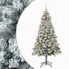 vidaXL Umjetno božično drevo z okrasnimi kroglami 120 cm 150 LED