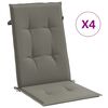 vidaXL Blazina za stol 4 kosi melanž temno siva 120x50x4 cm blago