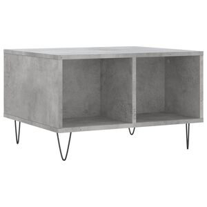 vidaXL Klubska mizica betonsko siva 60x50x36,5 cm inženirski les