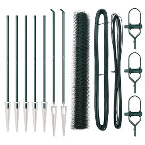 vidaXL Steber ograje. Zelena