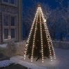 vidaXL Lučke za novoletno jelko 250 LED lučk hladno bele 250 cm