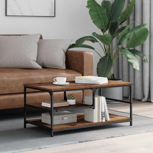 vidaXL Klubska miza Star les 90 x 49 x 40 cm Konstruiran les