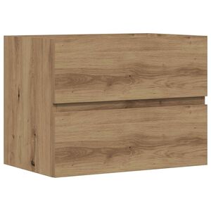 vidaXL Kopalni&scaron;ka omarica artisan hrast 60x38,5x45 cm inženirski les